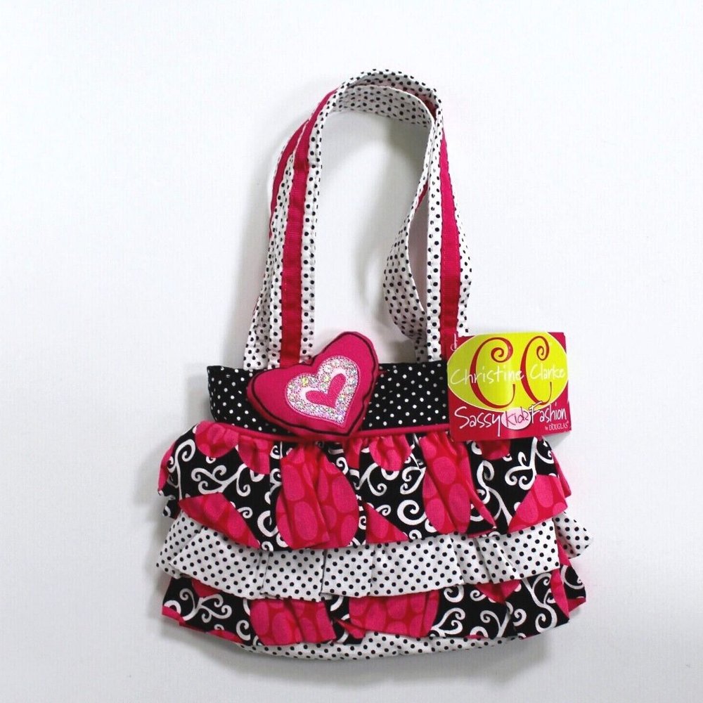 Douglas Christine Clarke Sassy Kids Hot Jazz Tote Bag - Pink/Black/White